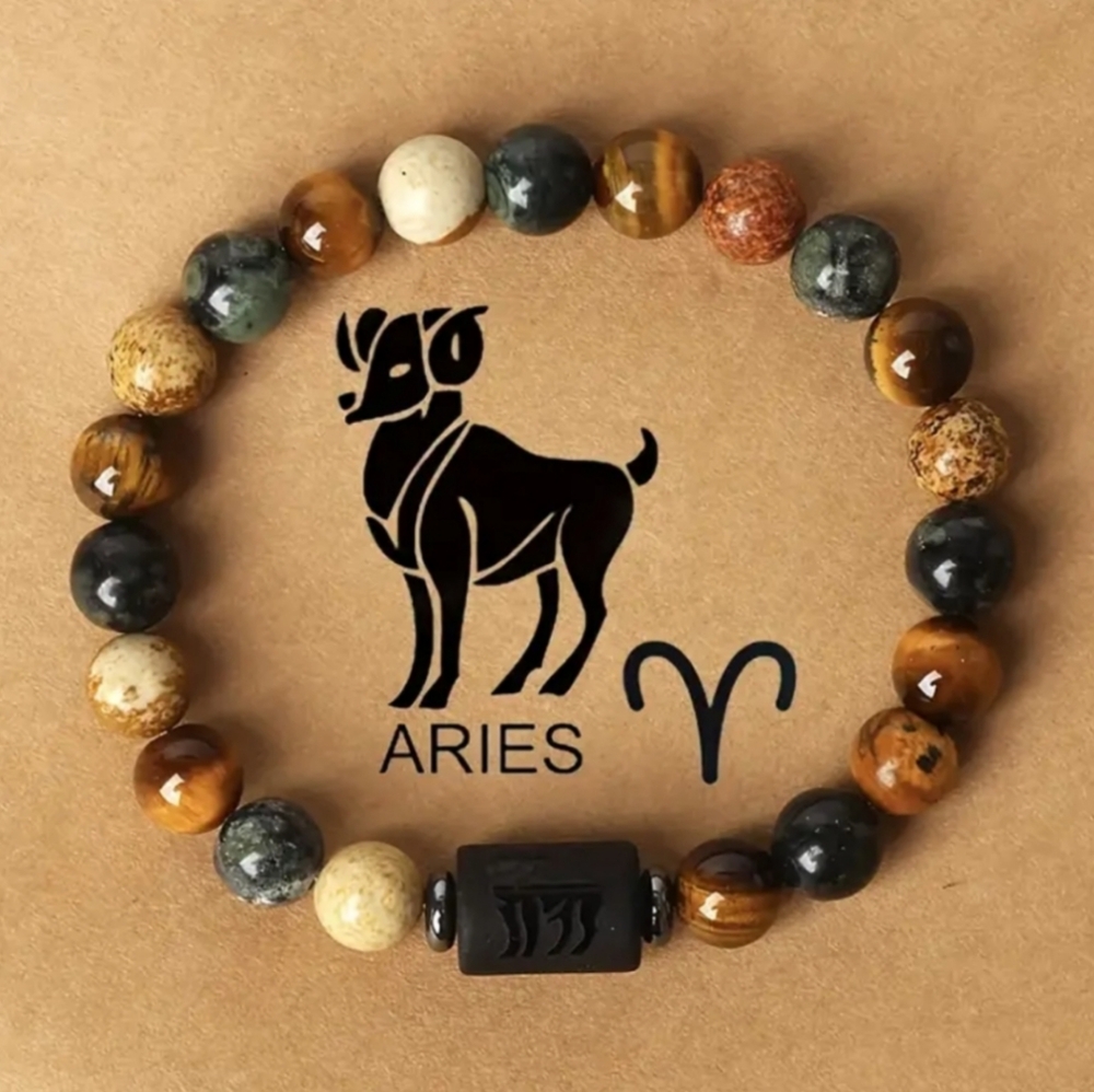 ✨ZODIAC SIGNS Constellation Bracelet ✨ Tiger Eye Stone